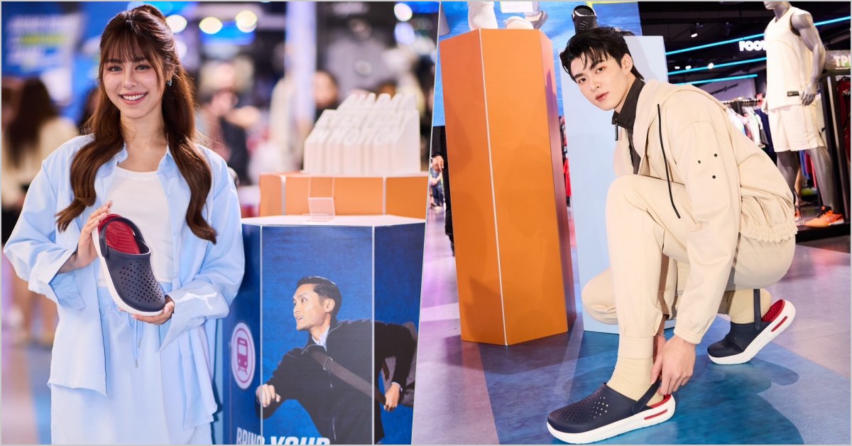 Crocs InMotion, นิยามใหม่ของความนุ่มสบาย, เทคโนโลยี่สุดล้ำ, LiteRide™, Free Feel Technology™,บริษัท เซ็นทรัล มาร์เก็ตติ้ง กรุ๊ป จำกัด, CMG, Supersports