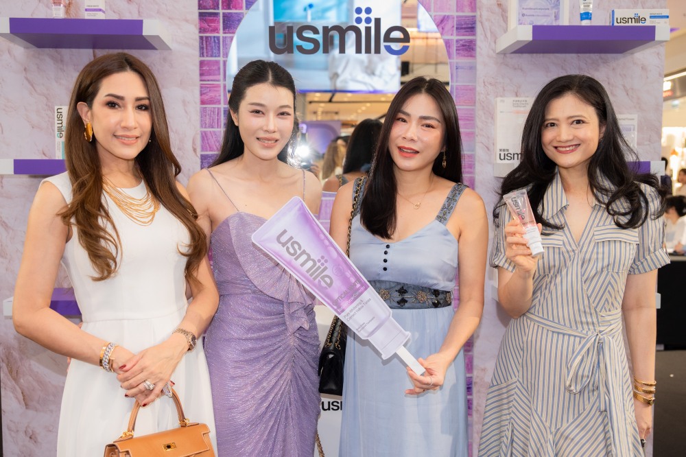 usmile Optical White 2.0, ยาสีฟันไวท์เทนนิ่งสีม่วง, สูตรใหม่, Purple Corrector, Triple Enzyme, ฟันขาวขึ้นอย่างเป็นธรรมชาติ, แซม หยาง, หมอเณ็ฐ-นพ.ปวริศ ทวีรุจจนะ