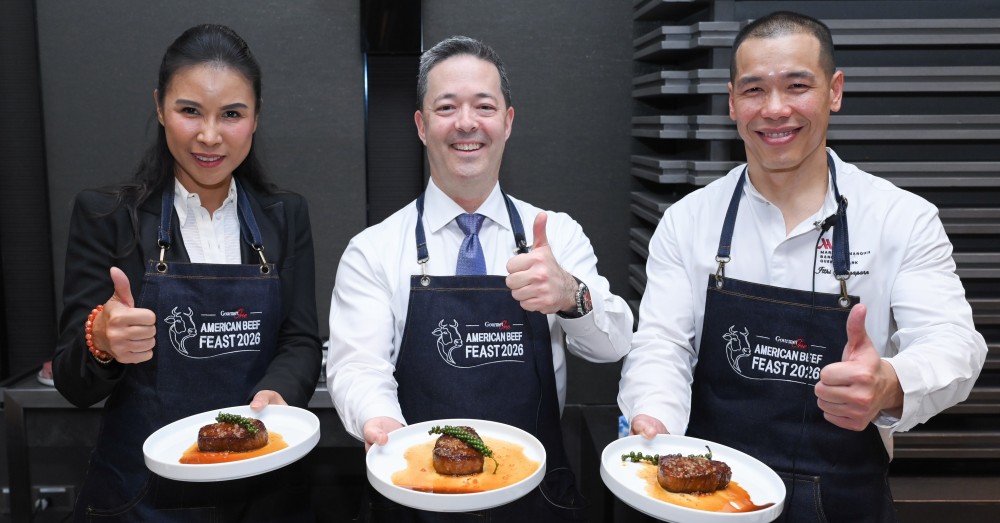กลับมาอย่างยิ่งใหญ่, เทศกาลเนื้อวัวอเมริกัน, American Beef Feast 2026, เนื้อวัวพรีเมียม, สายกินไม่ควรพลาด, กูร์เมท์ วัน, โรงแรม, ร้านอาหาร, ซุปเปอร์มาร์เก็ค, กระทรวงเกษตรสหรัฐอเมริกา